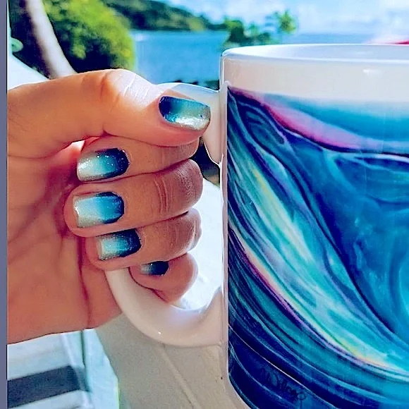 Colleen Wilcox Artist Wave Aloha Ocean Surf Coffee Mug - Picture 5 of 7